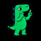 Flagzy dinosaur offering a study hint