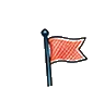 A red flag marking the start of a quick round